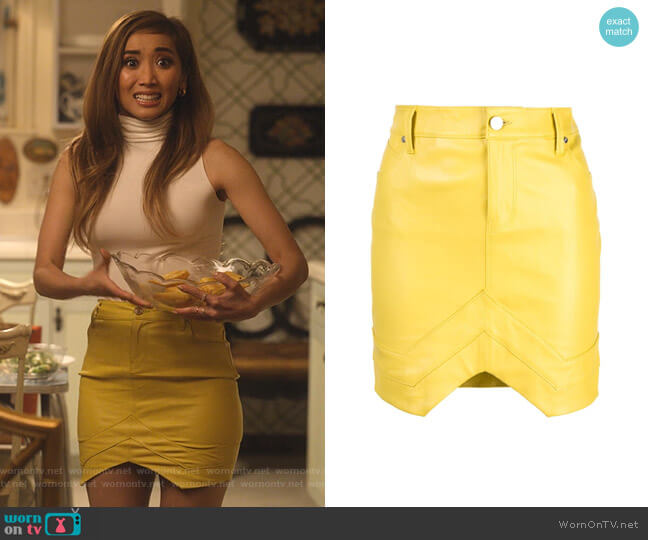 Rta Fitted Mini Skirt worn by Madison Maxwell (Brenda Song) on Dollface