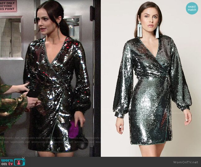 Sachin Babi Isola Dress worn by Tessa Porter (Cait Fairbanks) on The Young and the Restless