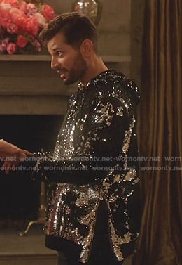 Sam’s sequin side-zip hoodie on Dynasty