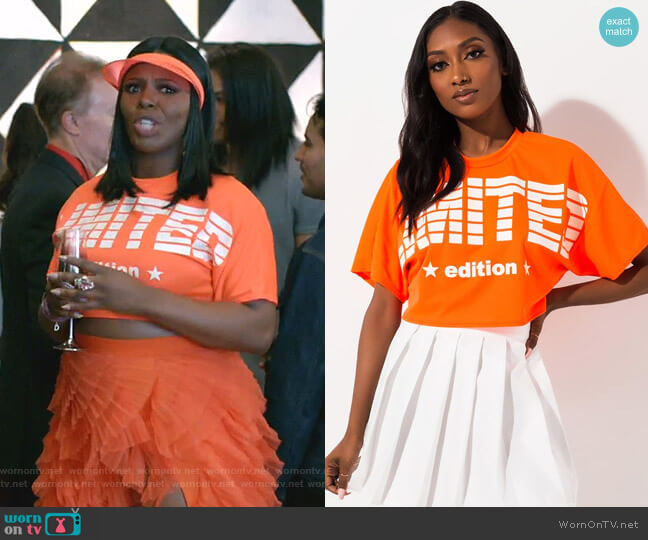 Akira Label Limited Edition Cropped Tee worn by Porsha Taylor (Ta'Rhonda Jones) on Empire