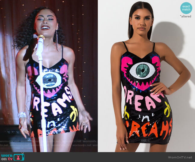 by Akira Label In My Dreams Sequin Mini Dress worn by Treasure (Katlynn Simone) on Empire