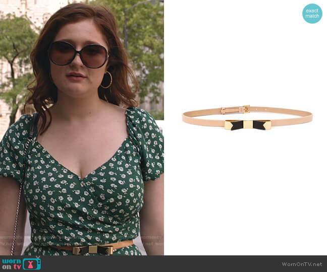 Ted Baker Natural Skinny Bow Belt worn by Debbie Gallagher (Emma Kenney) on Shameless