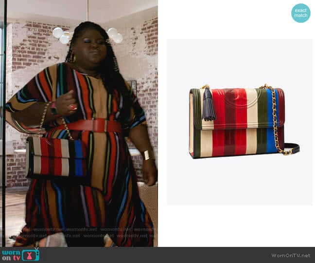 Tory Burch Fleming Eel Patchwork Convertible Shoulder Bag worn by Becky (Gabourey Sidibe) on Empire