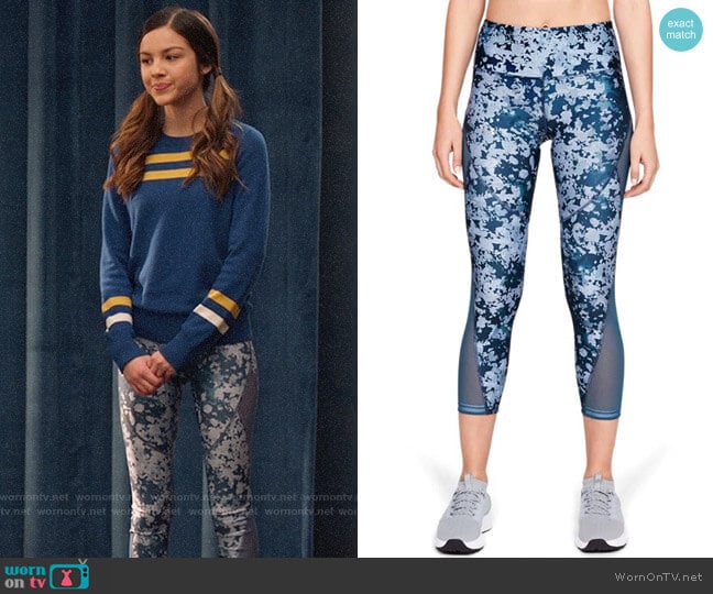 Under Armour HeatGear Armour Mesh Ankle Crop worn by Nini (Olivia Rodrigo) on High School Musical The Musical The Series