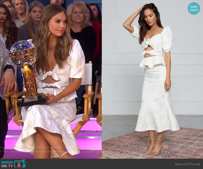 V. Chapman The Opera Skirt worn by Hannah Brown on Good Morning America