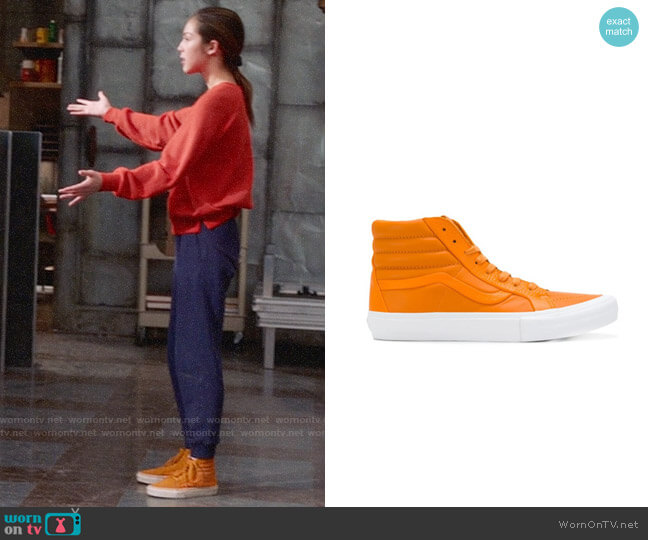 Vans SK8-Hi Reissue sneakers worn by Nini (Olivia Rodrigo) on High School Musical The Musical The Series