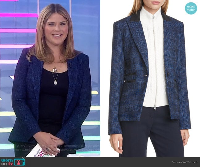 Veronica Beard Gia Tweed Dickey Jacket worn by Jenna Bush Hager on Today