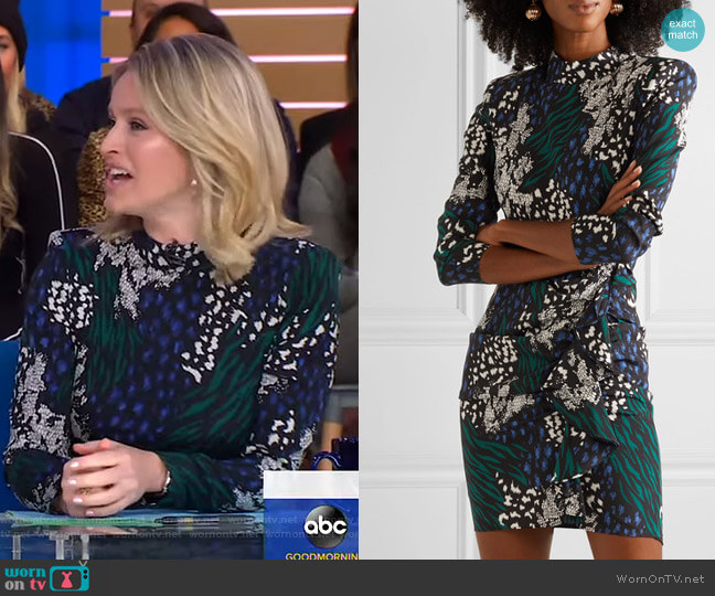 Veronica Beard Louella Dress worn by Sara Haines on Good Morning America