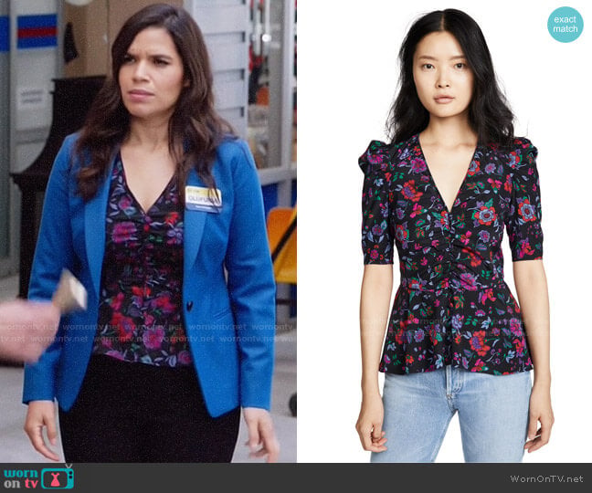 Veronica Beard Hayden Top worn by Amy (America Ferrera) on Superstore