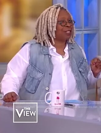 Whoopie’s denim vest on The View
