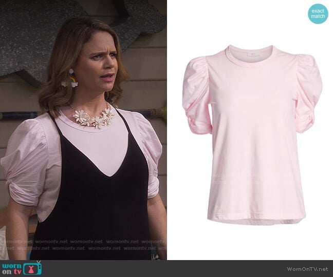 A.L.C. Kati Top worn by Kimmy Gibbler (Andrea Barber) on Fuller House