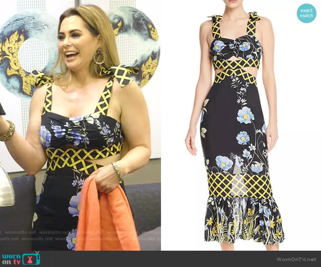 Alice McCall Flower Girl Cutout Midi Dress worn by D’Andra Simmons on The Real Housewives of Dallas
