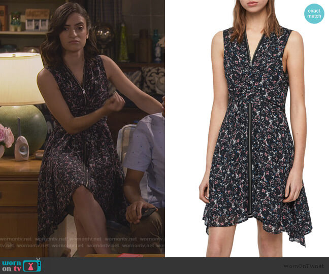 All Saints Jayda Dress worn by Ramona Gibbler (Soni Nicole Bringas) on Fuller House