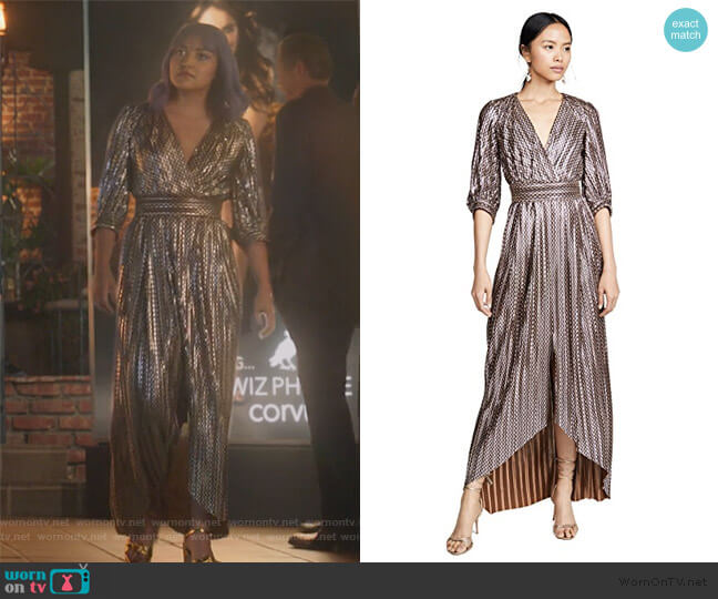 Ba&sh Pacey Dress worn by Gert Yorkes (Ariela Barer) on Marvels Runaways
