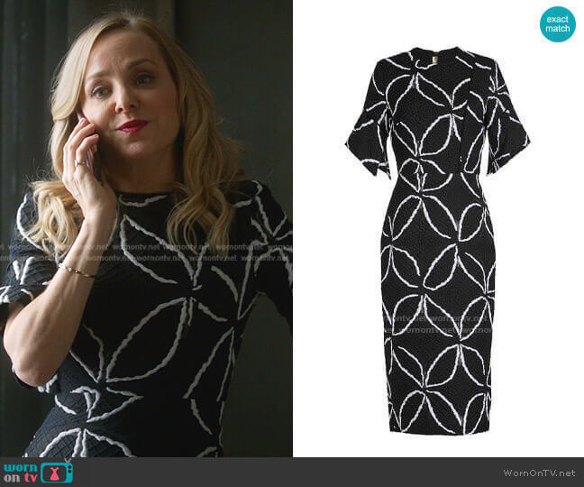 Roland Mouret Bancroft Dress worn by Marissa Morgan (Geneva Carr) on Bull
