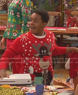 Booker’s christmas ugly sweater on Ravens Home
