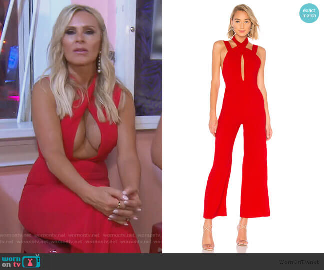 By the Way Foxy Wide Leg Jumpsuit worn by Tamra Judge on The Real Housewives of Orange County