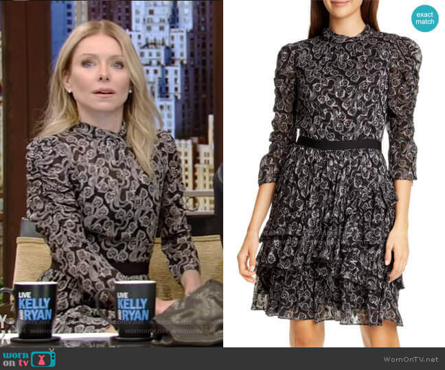 Rebecca Taylor Celia Dress worn by Kelly Ripa on Live with Kelly and Mark