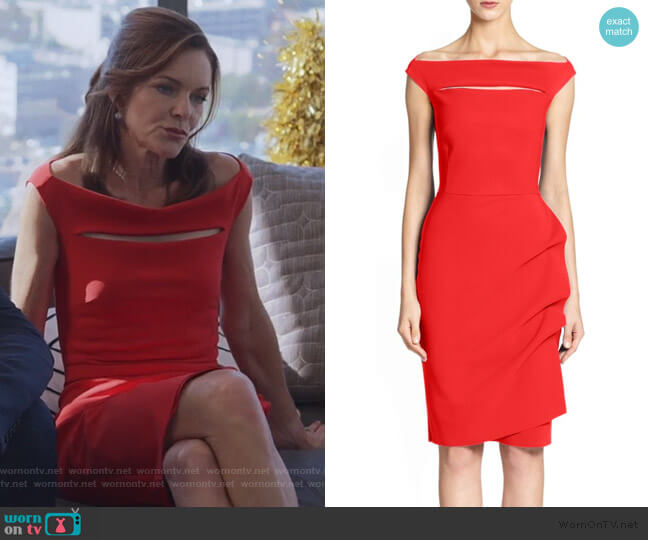 Chiara Boni La Petite Robe Melania Short Off-The-Shoulder Dress