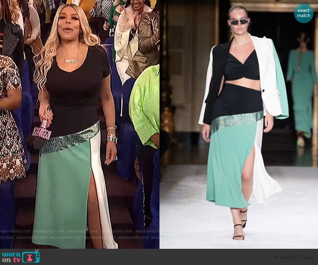Christian Sirano Spring 2020 Collection worn by Wendy Williams on The Wendy Williams Show