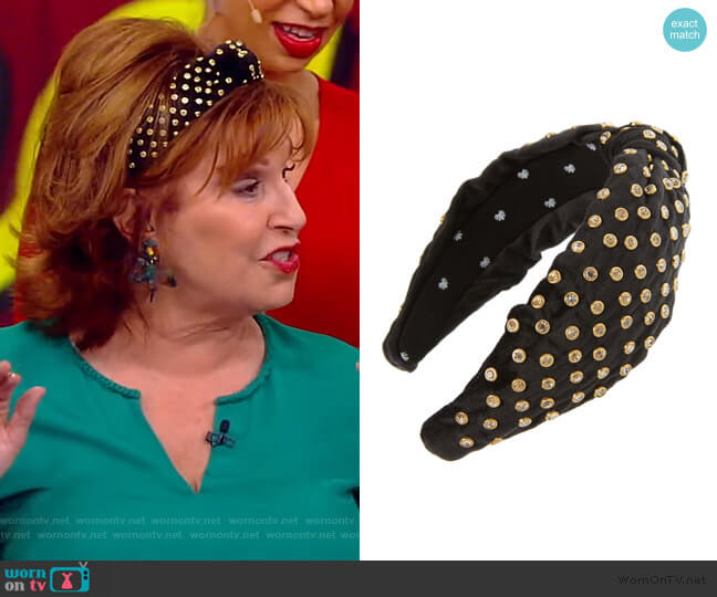 Lele Sadoughi Crystal Embellished Headband worn by Joy Behar on The View