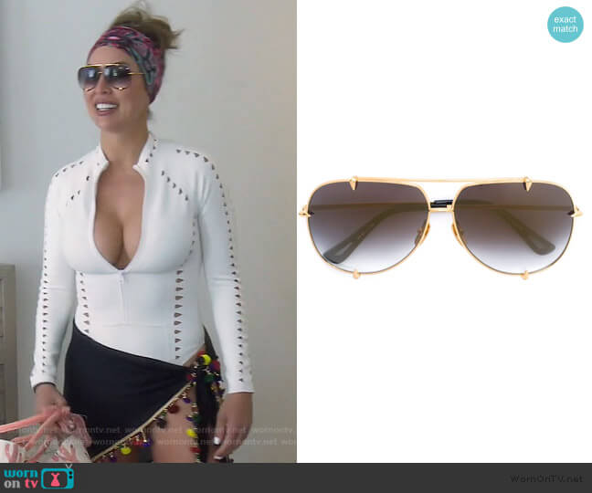 Dita Talon Sunglasses worn by Kelly Dodd on The Real Housewives of Orange County