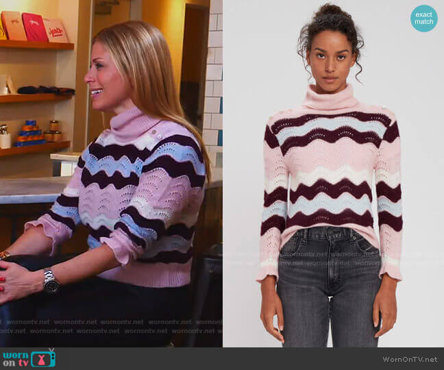 LoveShackFancy Dixie Turtleneck Sweater worn by Jill Martin on Today