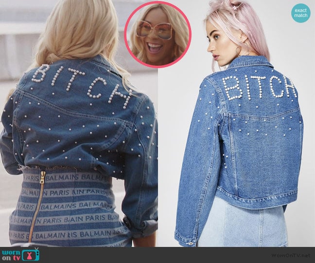 Dolls Kill Boujee Bitch Denim Jacket