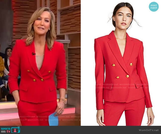 A.L.C. Hendrick Blazer worn by Lara Spencer on Good Morning America