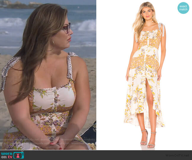Free People Lover Boy Maxi worn by Emily Simpson on The Real Housewives of Orange County