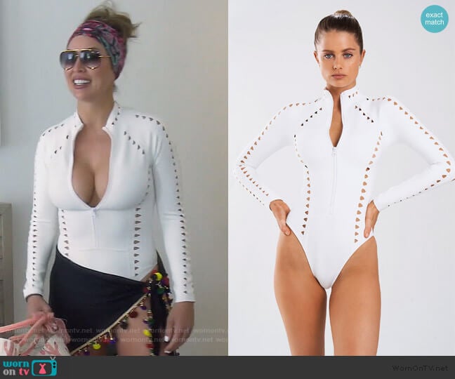 Gigi C Riley Surfsuit worn by Kelly Dodd on The Real Housewives of Orange County