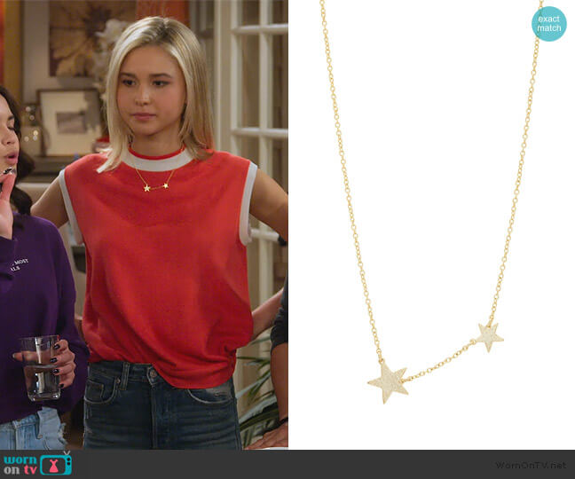 Gorjana Super Star Pendant Necklace worn by Katie Cooper (Isabel May) on Alexa & Katie