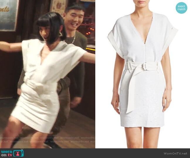 IRO Alistair Sequin Mini Dress worn by Mei Lin (Poppy Liu) on Sunnyside