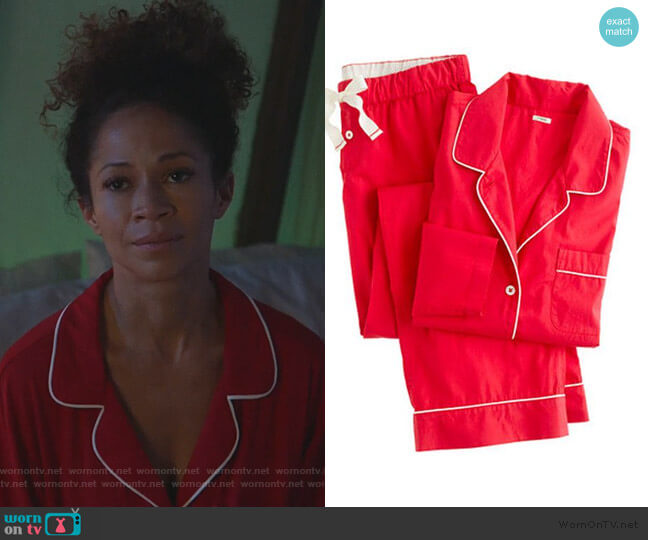 J. Crew Vintage Pajamas in red