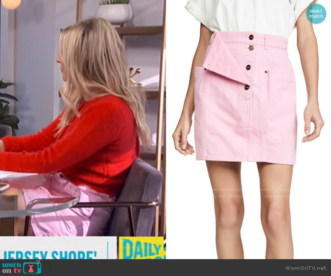 Jacquemus Nimes Skirt worn by Morgan Stewart on E! News