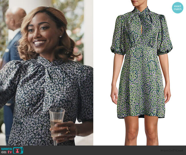 Kate Spade Flair Flora Devore Mini Dress worn by Daisy Grant (Patina Miller) on Madam Secretary