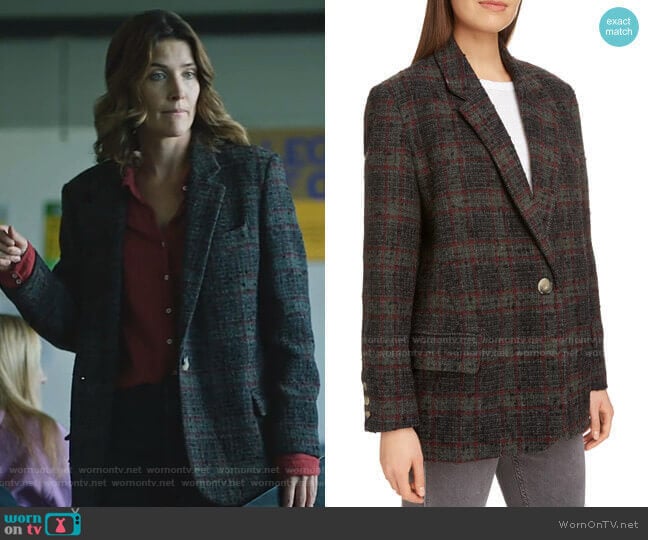 Isabel Marant Etoile Korix Wool Blend Jacket worn by Dex Parios (Cobie Smulders) on Stumptown