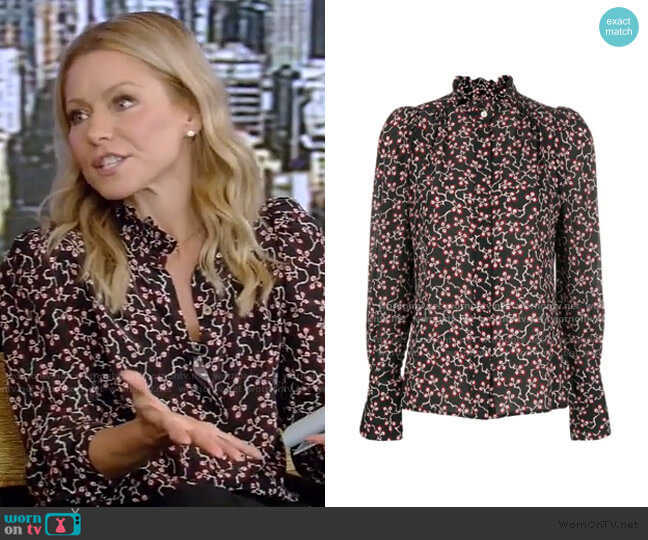 Isabel Marant Lamia Blouse Blouse worn by Kelly Ripa on Live with Kelly and Mark