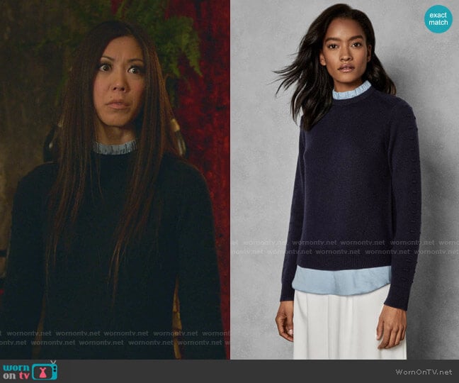 Ted Baker Lissiah Sweater worn by Tina Minoru (Brittany Ishibashi) on Marvels Runaways