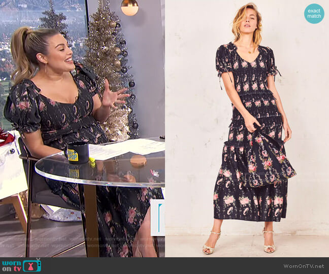 LoveShackFancy Thea Dress worn by Carissa Loethen Culiner on E! News