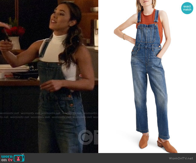 Madewell Straight Leg Overalls worn by Emily Lopez (Jessica Camacho) on All Rise