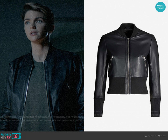 Maje Blotine Leather Jacket worn by Kate Kane (Ruby Rose) on Batwoman
