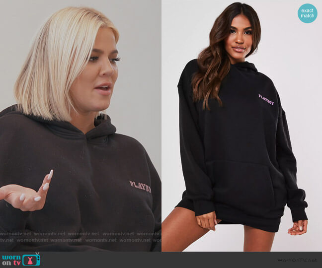 Missguided Oversized Print Playboy worn by Khloe Kardashian on Keeping Up with the Kardashians
