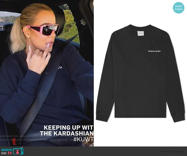 NasaSeasons I Love the West Sweater worn by Khloe Kardashian on Keeping Up with the Kardashians