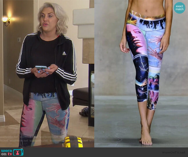 Niyama Sol Life is Beautiful Endless Leggings worn by Gina Kirschenheiter on The Real Housewives of Orange County