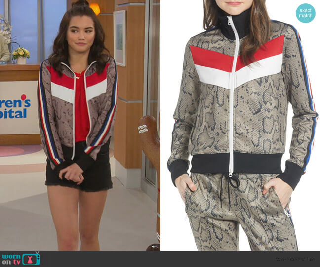 Pam & Gela Colorblock Track Jacket worn by Alexa Mendoza (Paris Berelc) on Alexa & Katie