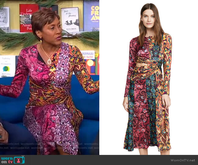 Prabal Gurung Taxila Dress worn by Robin Roberts on Good Morning America