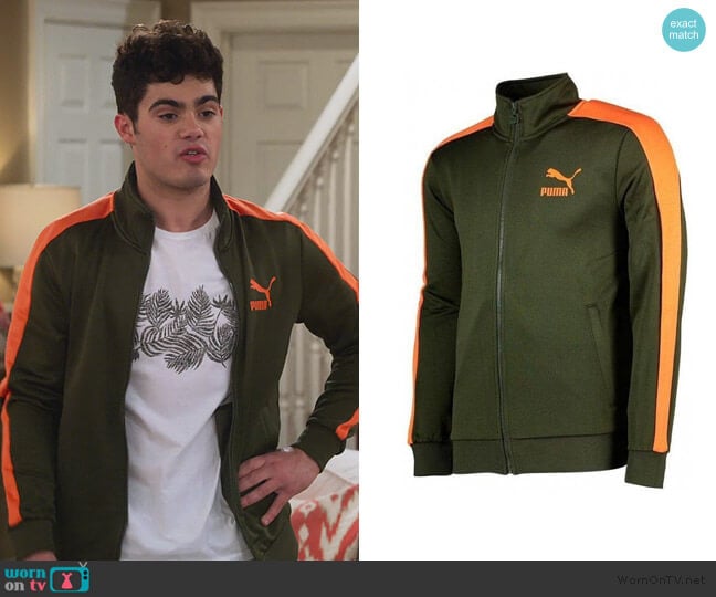Puma T7 Track Jacket in Forest Night