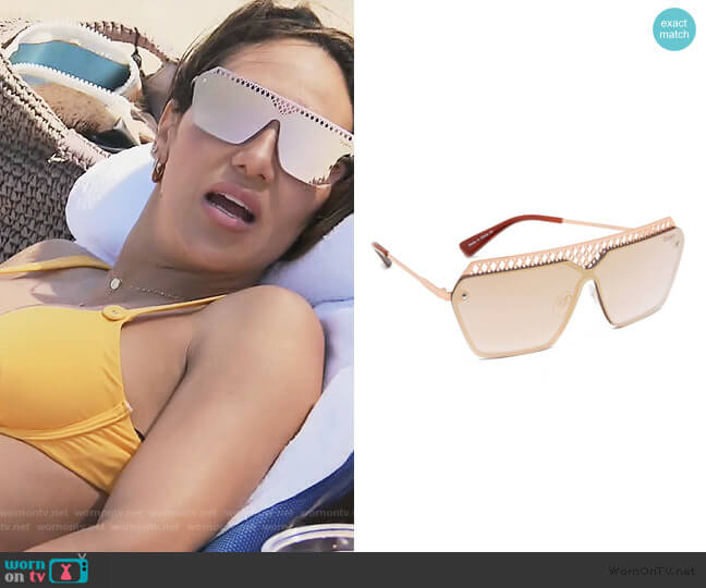 Quay Hall of Fame Sunglasses worn by Melissa Gorga on The Real Housewives of New Jersey