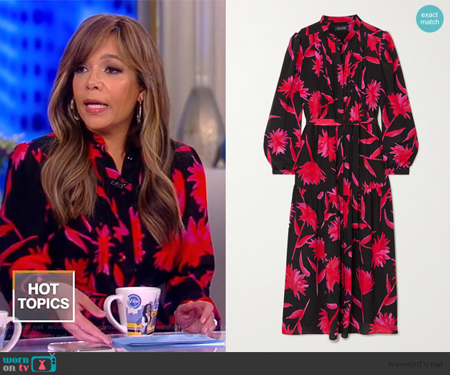 Saloni Remi midi dress worn by Sunny Hostin on The View